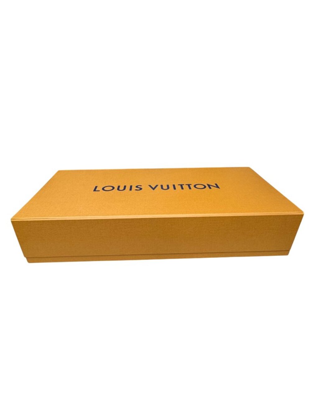 Louis Vuitton Orange Gift Box 22x10x5 Large Magnetic Purse Handbag Blanket Auth.